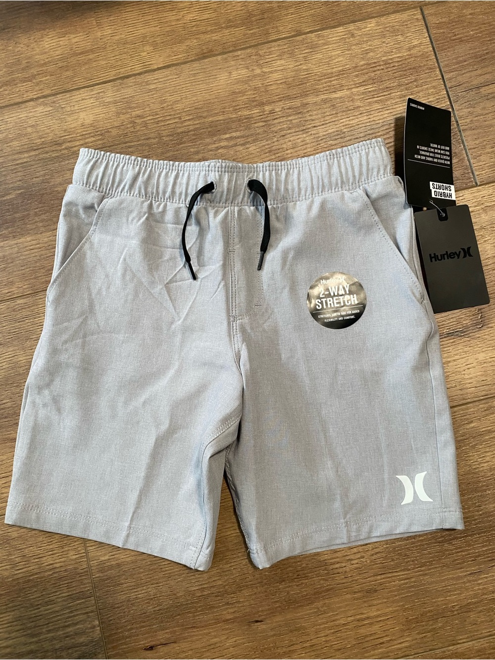 Hurley boys performance light grey size 6